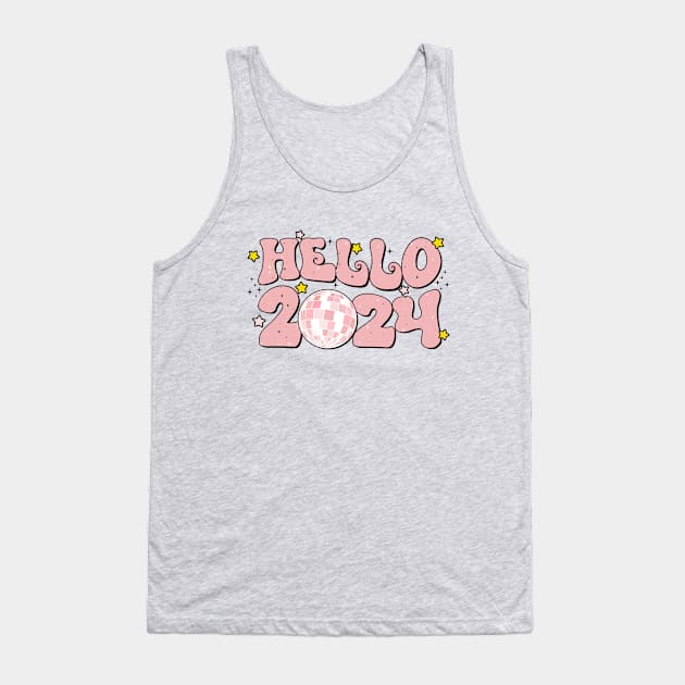 Hello 2024 - Happy New Year Tank Top by susanne.haewss@googlemail.com